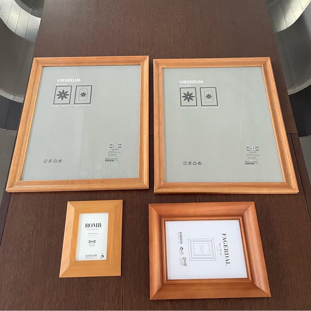 Wooden Picture Frame Set